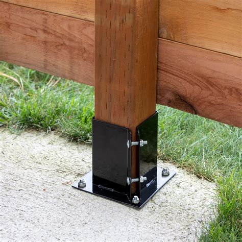 metal brackets for wooden fence posts|metal brackets for 4x4 post.